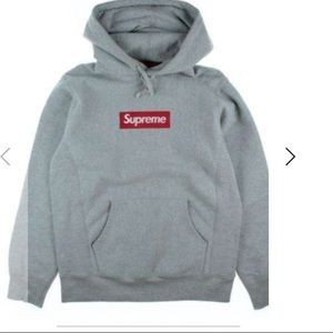 Grey supreme Hoodie , Taken care off wisely